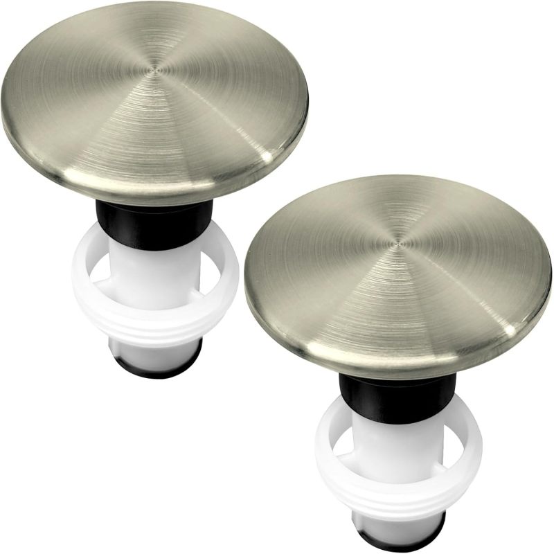 Abflussstopfen Aus Gebürstetem Nickel Mit Schnappverschluss (2er-pack)