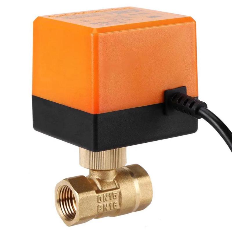 Miniatur-elektrokugelventil Dn15, 3-adrig, 2-wege, Npt-gewinde, Für Gebläsekonvektoren