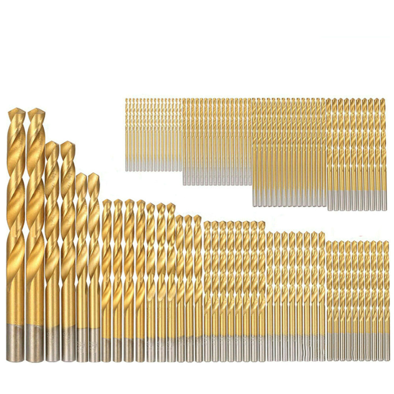 99-teiliges Hss- Und Titan-bohrerset, 1/16"-3/8", Metallbearbeitungswerkzeuge