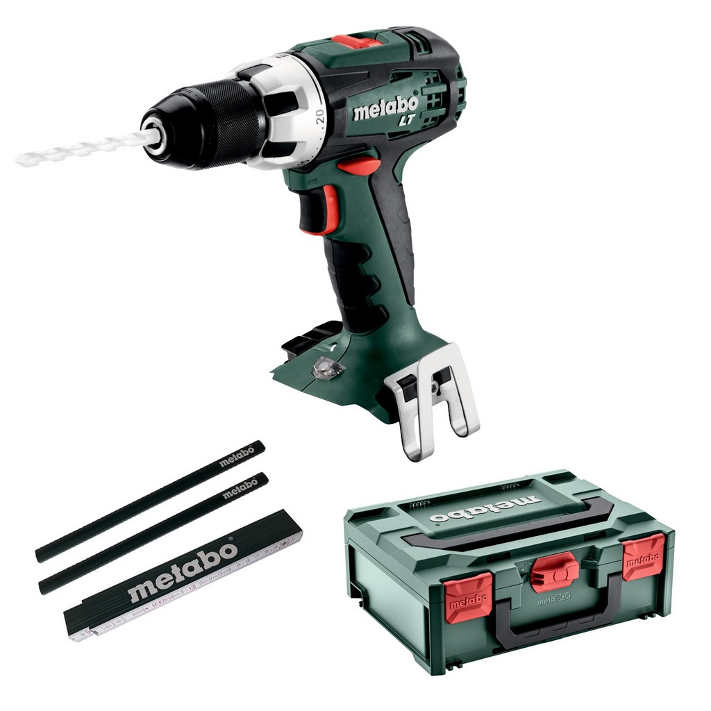 Metabo - Akku-bohrschrauber Bs18lt + X145 + Meterstab + Bleistifte