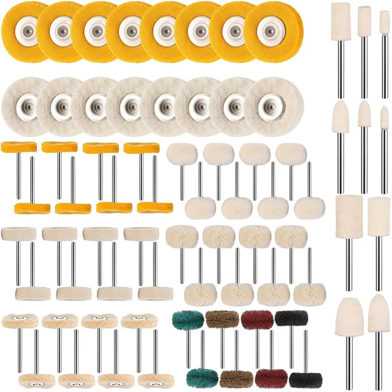 58-teiliges Polierscheiben-set, Minibürsten Und Schleifscheiben Für Bohrmaschinen Und Rotationswerkzeuge, Ideal Zum Polieren Von Uhren Und Schmuck.