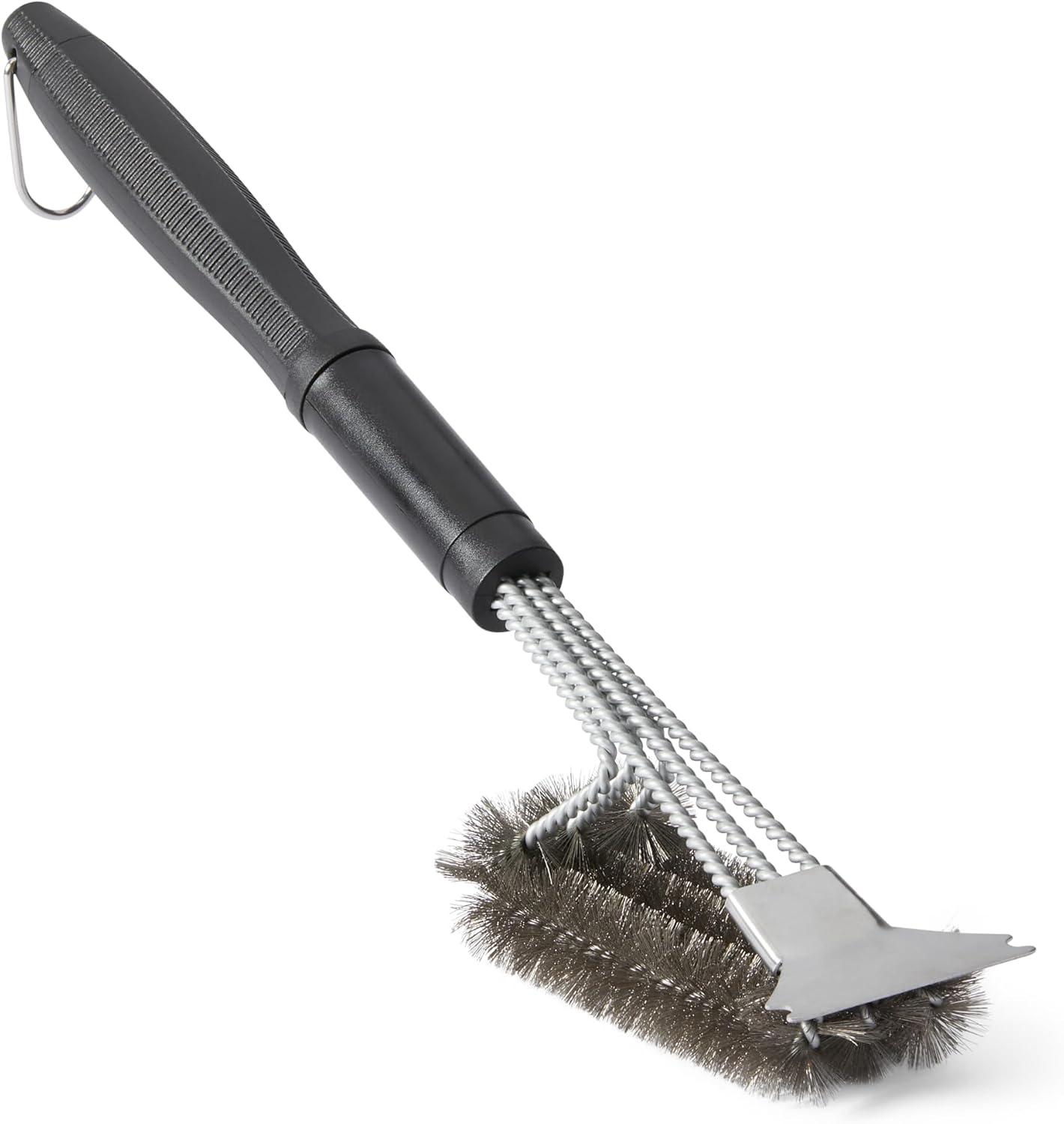 Grattoir À Grille Et Brosse De Base, Couleur Argentée, Monobloc
