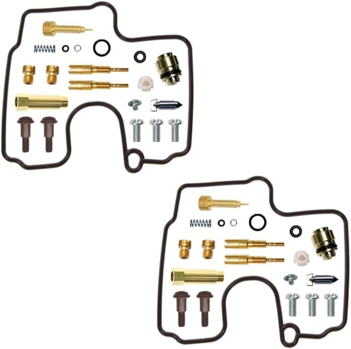 Kit De Réparation De Carburateur Pour Moto V-raptor 650 Bicylindre En V Kit De Base Pour V-raptor 650 Bicylindre En V Gicleurs En Laiton Joints En Nitrile Pièces En Pom Résistant À L'Essence Q
