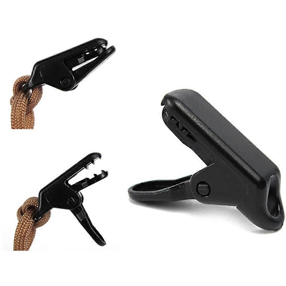 Zeltplanenclips, Robuste Zeltspannclips, 20 Stück, Kunststoff, Schwarz