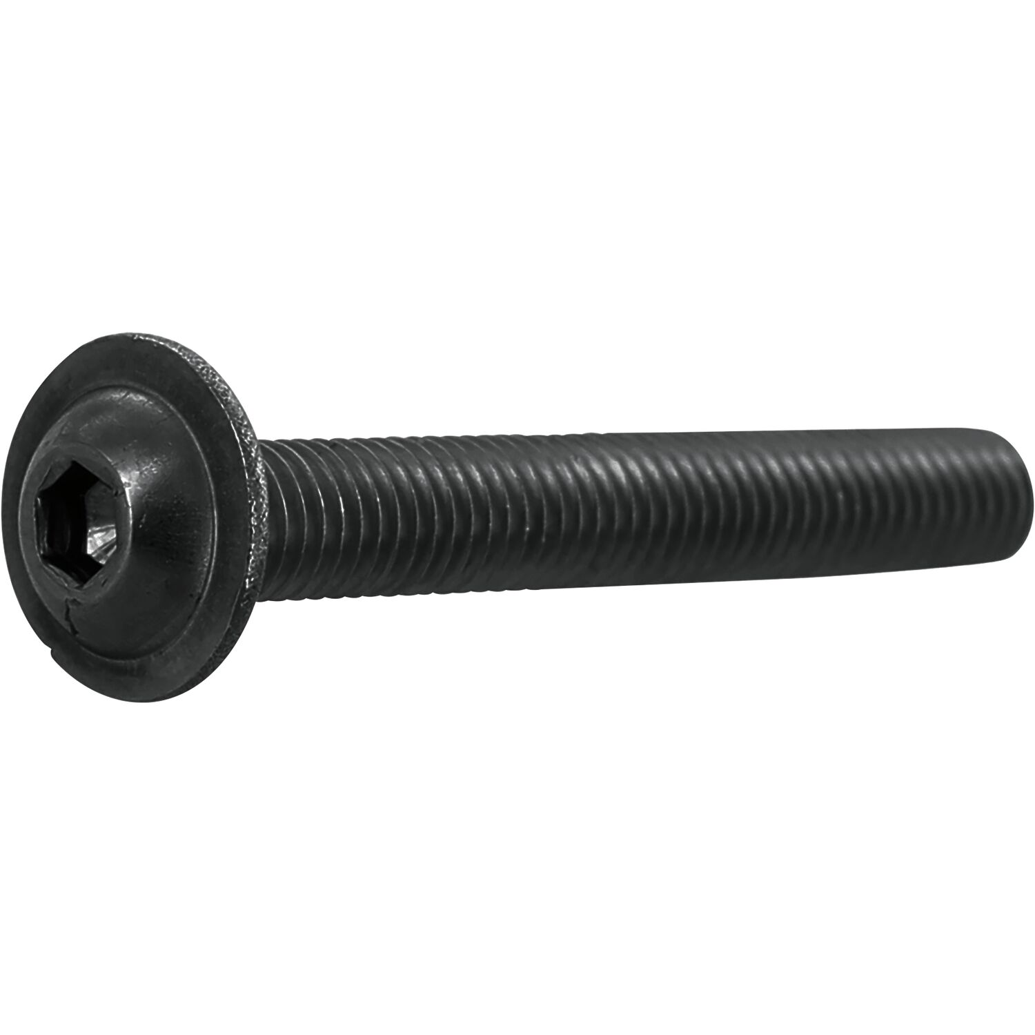 Iso7380-2 010.9 M 8x20 Verzinkt-schwarz Linsenschraube Mit Flansch Und Isk