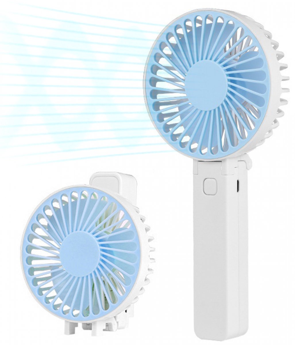 Tragbarer Ventilator – Mini-ventilator Mit Akku – Wiederaufladbar – 3 Geschwindigkeitsstufen – Kleiner Tragbarer Ventilator Mit Usb-anschluss – Kabelloser Tischventilator – Für Den Außenbereich