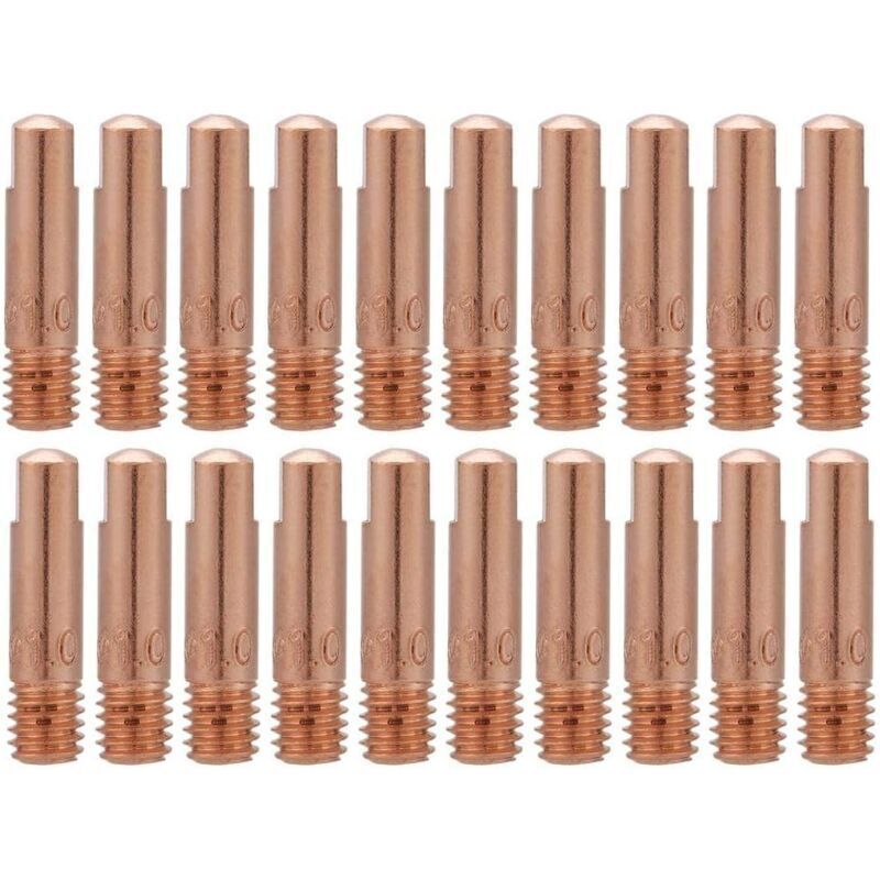 Kupferkontaktspitzen Für 15ak Mig/mag-brenner – 20er-packung, 1,0 Mm Durchmesser, Ulisem-kompatibel
