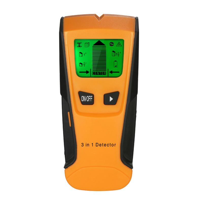 3-in-1 Balkensucher, Multifunktionaler Digitaler Lcd-wanddetektor, Scanner Für Metall, Holz, Stromkabel Und Stromführende Leitungen