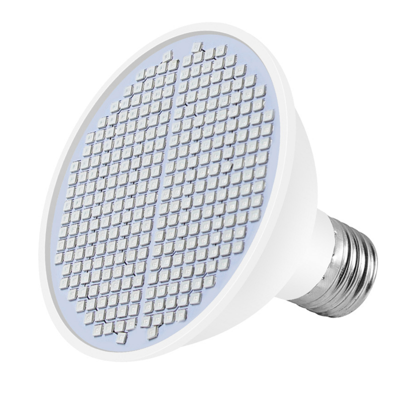 Led-pflanzenlampe Für Zimmerpflanzen, Rotes Und Blaues Lichtspektrum, 200 Leds, E27-sockel, Pflanzenlampe Für Sämlinge, Hydroponische Sukkulenten, Blumen Und Gemüse In Gewächshäusern (85-265v)