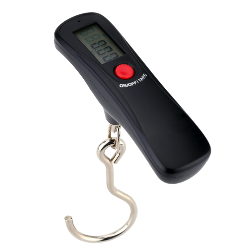 Tragbare Digitale Elektronische Waage, 50 Kg/10 G, Für Hängegepäck, Blaue Hintergrundbeleuchtung