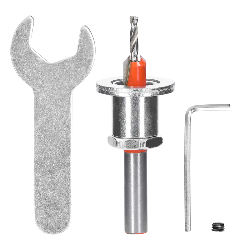 8-mm-hartmetall-fasenfräser Für Die Holzbearbeitung, Höhenverstellbar Von 2,5 Bis 10,5 Mm, Remon Abbruchschraubenausdreher