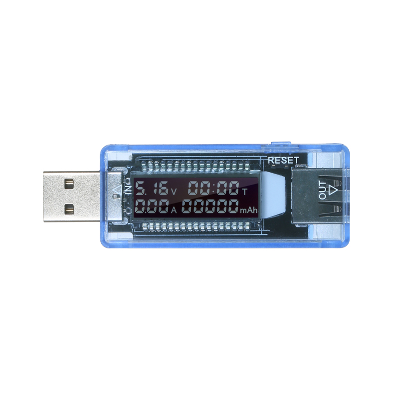 3-in-1 Usb-detektor, Multifunktions-usb-tester, Multimeter, Spannungs-, Strom- Und Kapazitätsmonitor, Voltmeter, Amperemeter, Lcd-bildschirm