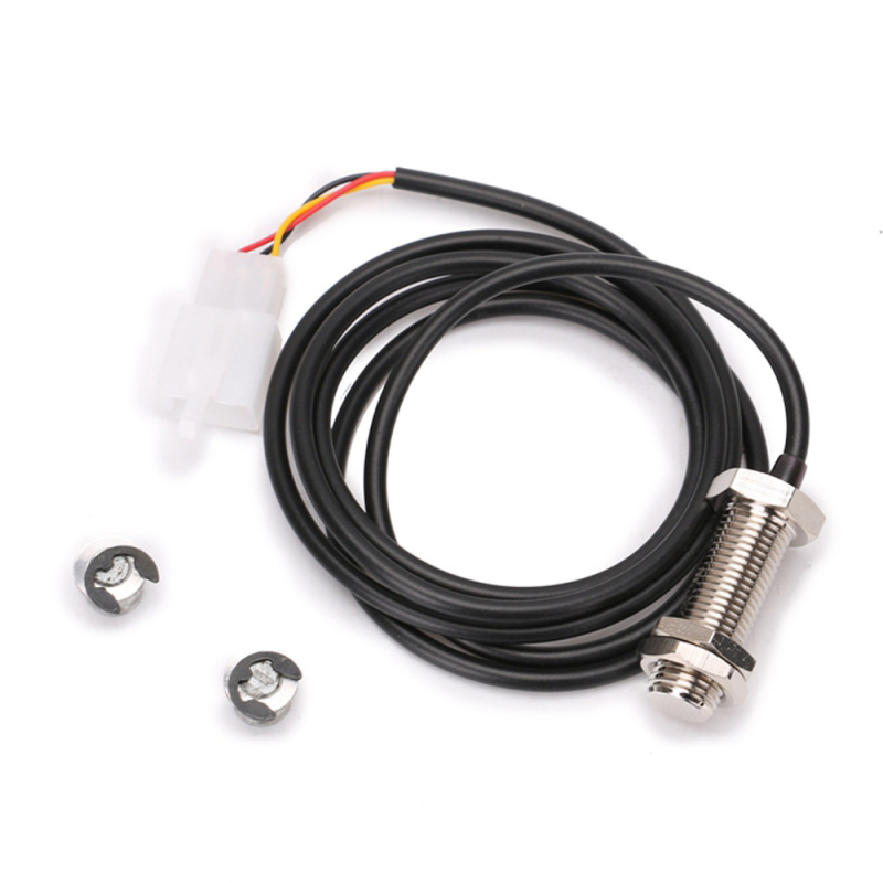 1 Sensorkabel + 2 Magnetische Eisensensoren Für Digitale Kilometerzähler, Geschwindigkeitsmesser Und Drehzahlmesser Von Motorrädern Und Quads Motorradzubehör Und Ersatzteile