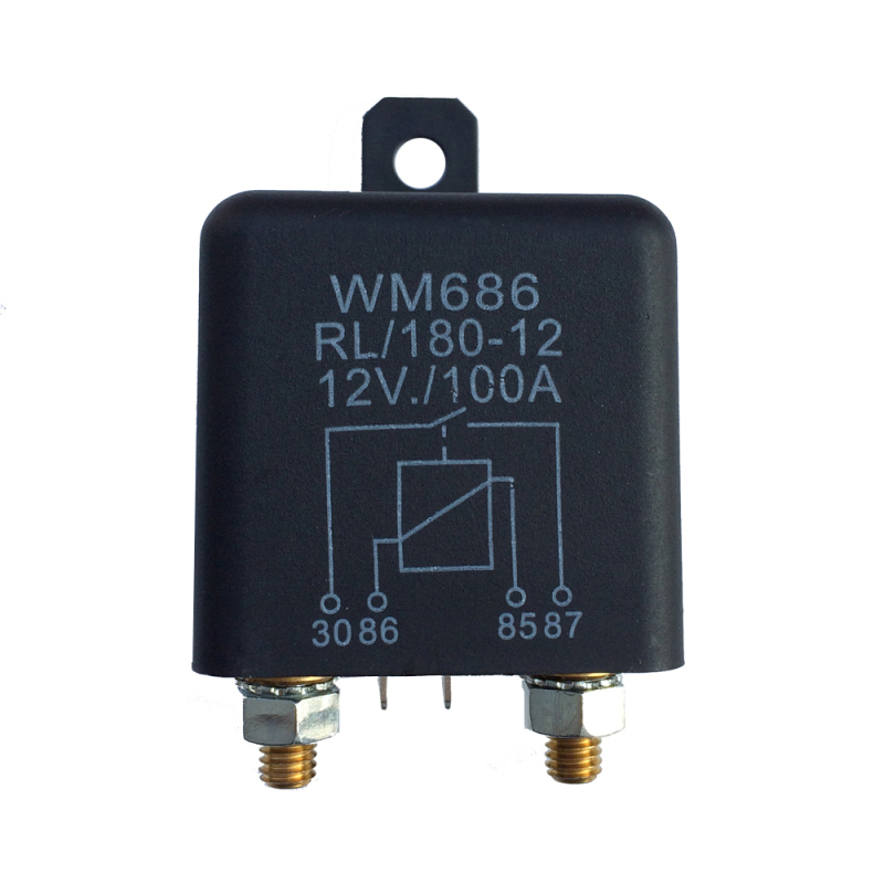 Hochstrom-ein/aus-relais 12v Dc 100a 2,4w, Dauerbetrieb, 4 Pins, Für Pkw, Lkw, Automobil, Mit Befestigungsloch Für Große Motoren.