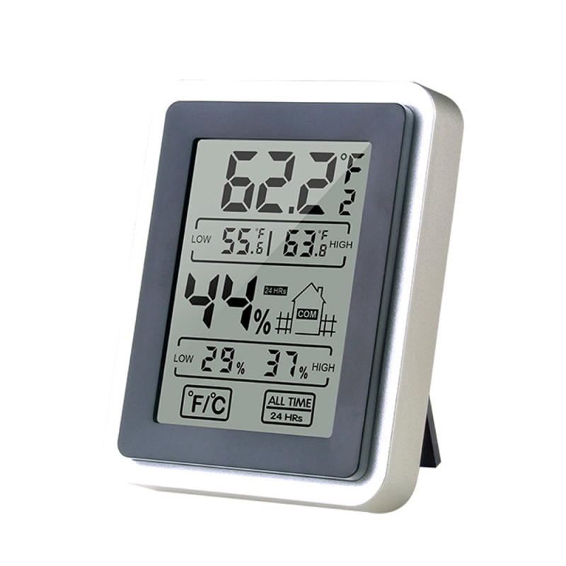 Hochpräzises Elektrisches Hygrometer-thermometer Für Den Innenbereich Mit Großem Digitalem Touchscreen