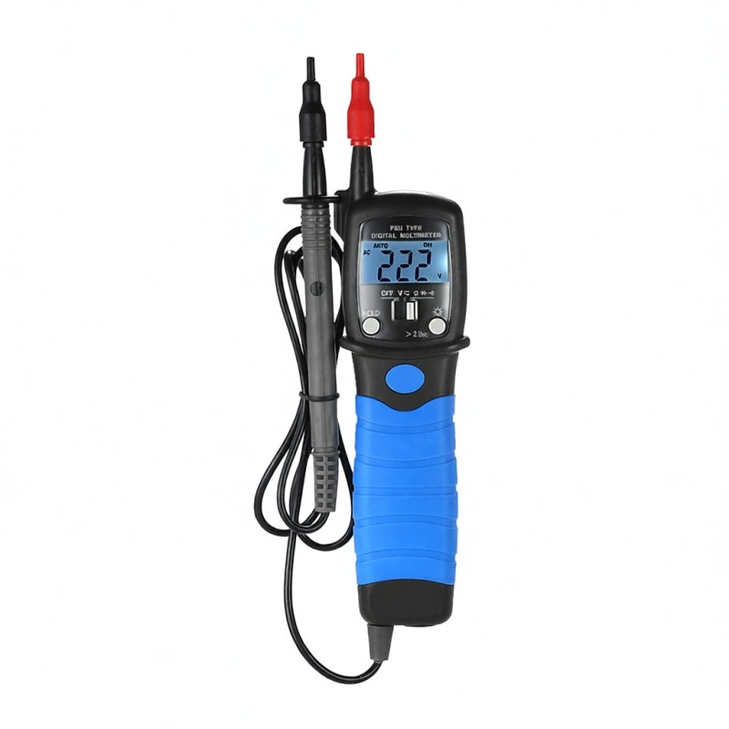 Btmeter Tragbares Digitales Stiftmultimeter Mit Hintergrundbeleuchtetem Lcd-bildschirm, Gleich-/wechselspannungsmesser, Diodenwiderstands- Und Durchgangsprüfer