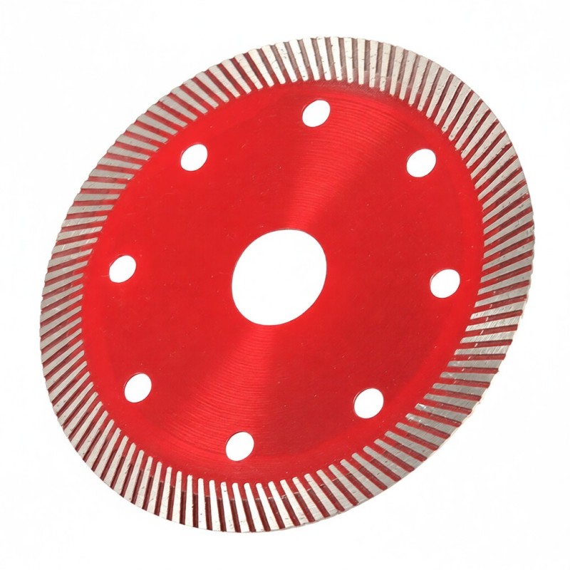 Rotes Diamantsägeblatt Zum Schneiden Von Beton, Granit, Marmor, Fliesen Und Stein, 105 Mm