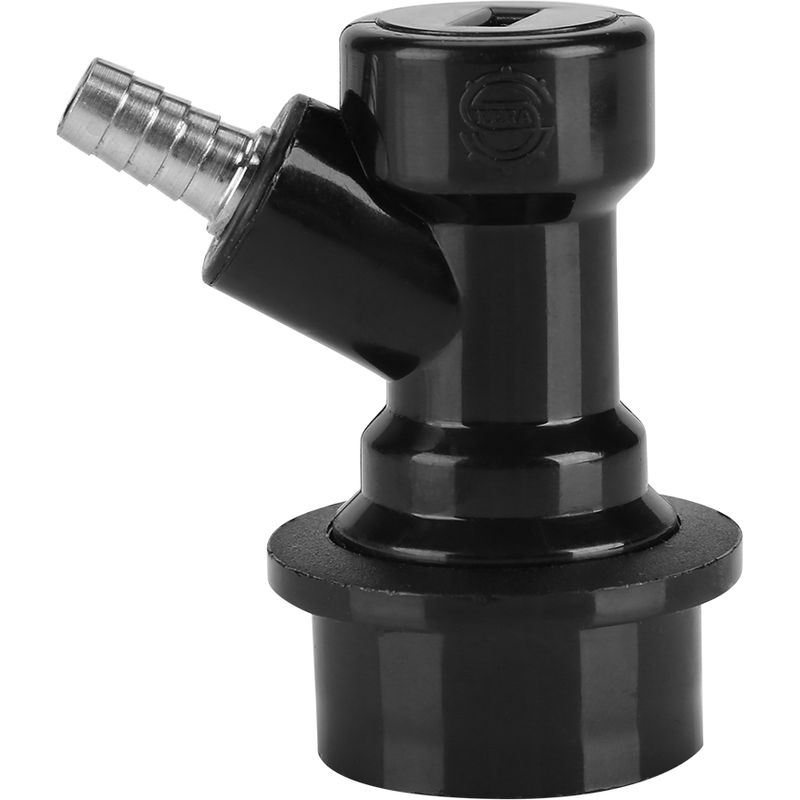 Karbonator Aus Edelstahl Mit Stopfen Für Das Heimbrauen, Ausgestattet Mit Kugelkupplung Und Flüssigkeitssperre Sowie Einem 1/4"-schlauchanschluss.