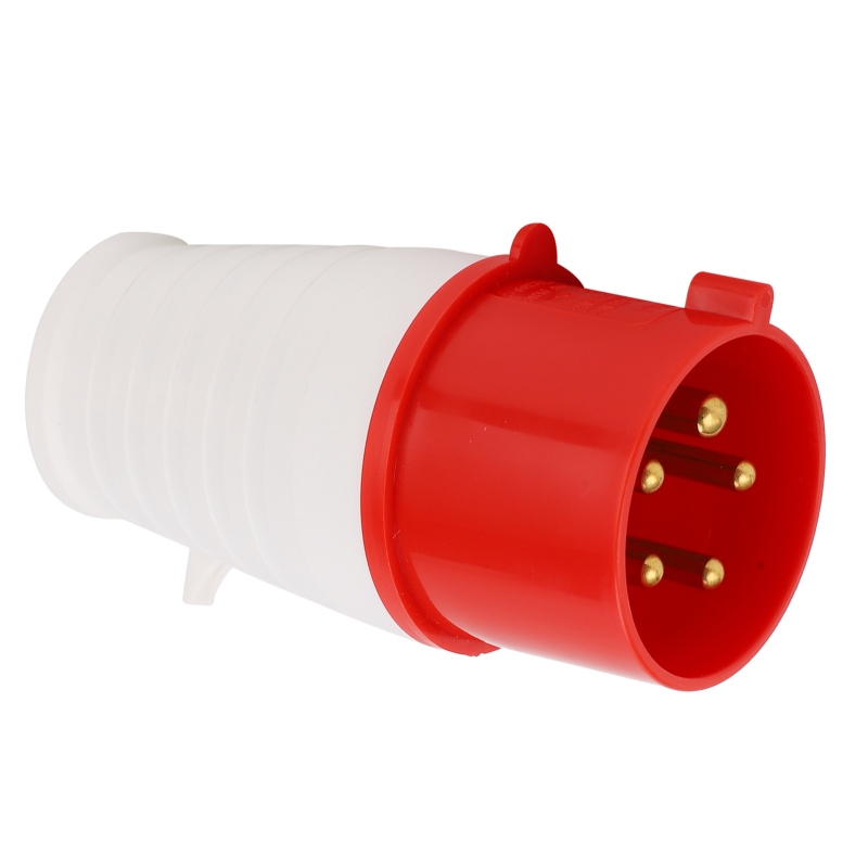 5-polige Drehstrom-industriesteckdose, Explosionsgeschützt Und Wasserdicht, 32 A, 220–380 V / 240–415 V