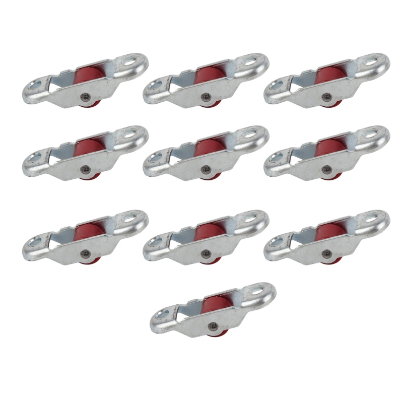 Packung Mit 10 Geräuschlosen Rollen Für Schiebetüren Und -fenster, Aus Kunststoff, Mit Einem Einzelnen Rad Und Einem 12 Mm Sockel.