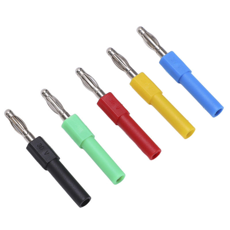 Packung Mit 5 J.20012 Bananensteckern, 4 Mm Stecker Auf 2 Mm Buchse Adapter Für Multimeter