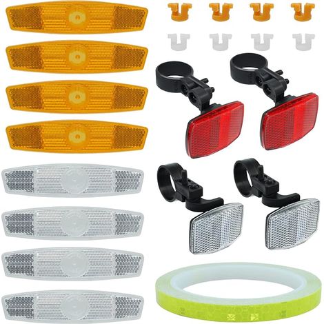 13-teiliges Fahrradreflektor-set, Rückstrahler, Speichenreflektoren Für Mountainbikes