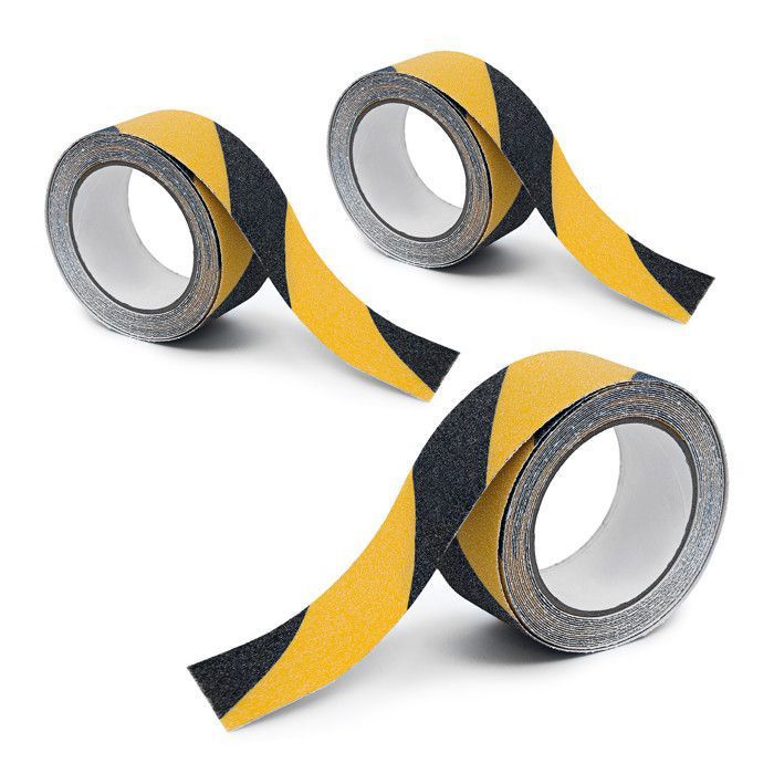 50 Mm Breites Klebeband, 3 Rollen, 15 Meter Lang, Selbstklebendes Klebeband Für Den Innen- Und Außenbereich, Schwarz/gelb