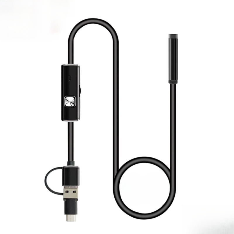 Hochauflösendes, Wasserdichtes 3-in-1-endoskop Für Android Type-c-mobiltelefone Mit 3,9-mm-objektiv Und 5 M Kabel.