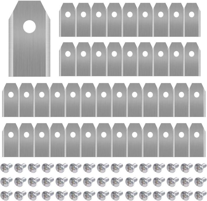45 Ersatzklingen Aus Titanlegierung (3 G - 0,75 Mm) Für Alle Husqvarn/automower/yardforce/mähroboter