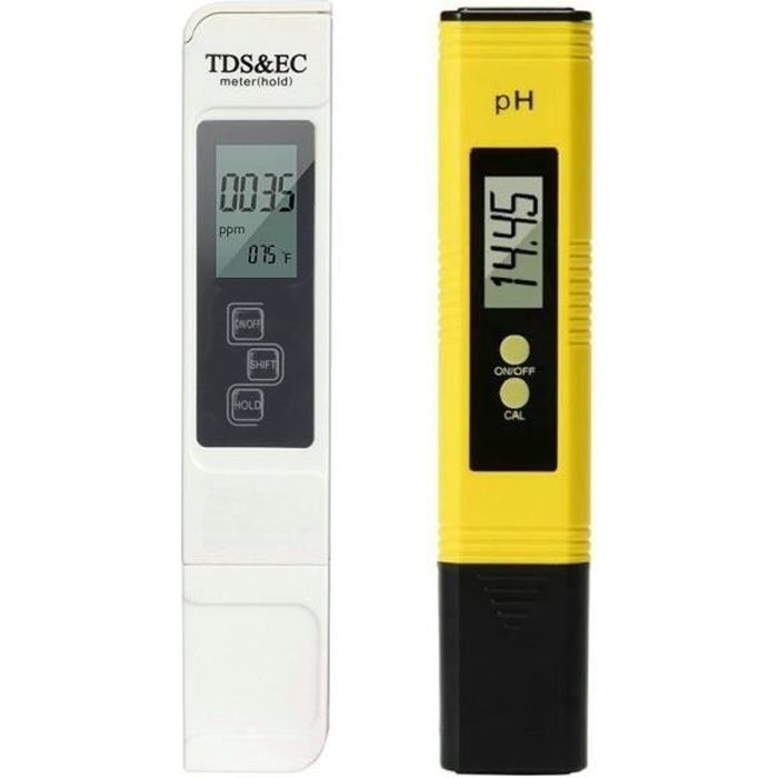 Vier-in-eins-wasserqualitätsprüfset: Tds, Ph, Ec, Temperatur, Ph-meter, Geeignet Für Den Heimgebrauch, Trinkwasser, Hydrokultur, Aquarien Und Schwimmbäder.