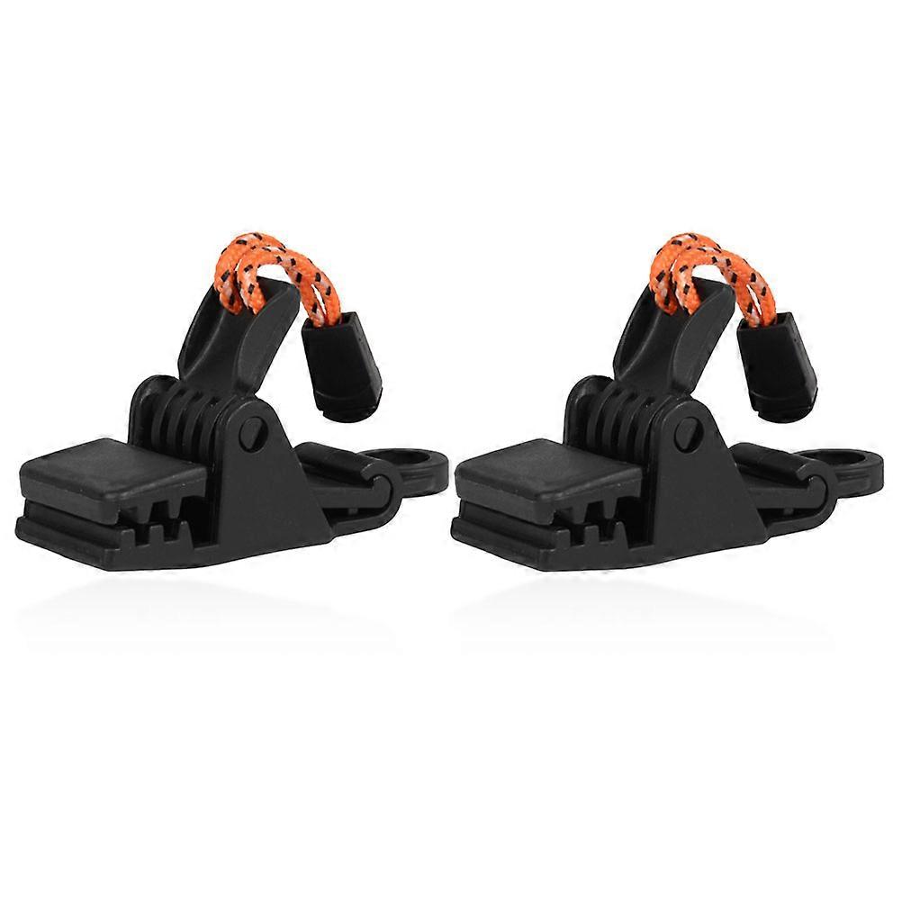 Hochleistungs-zeltbefestigungen, Schwarze, Verschleißfeste Acryl-zeltclips, 2er-set