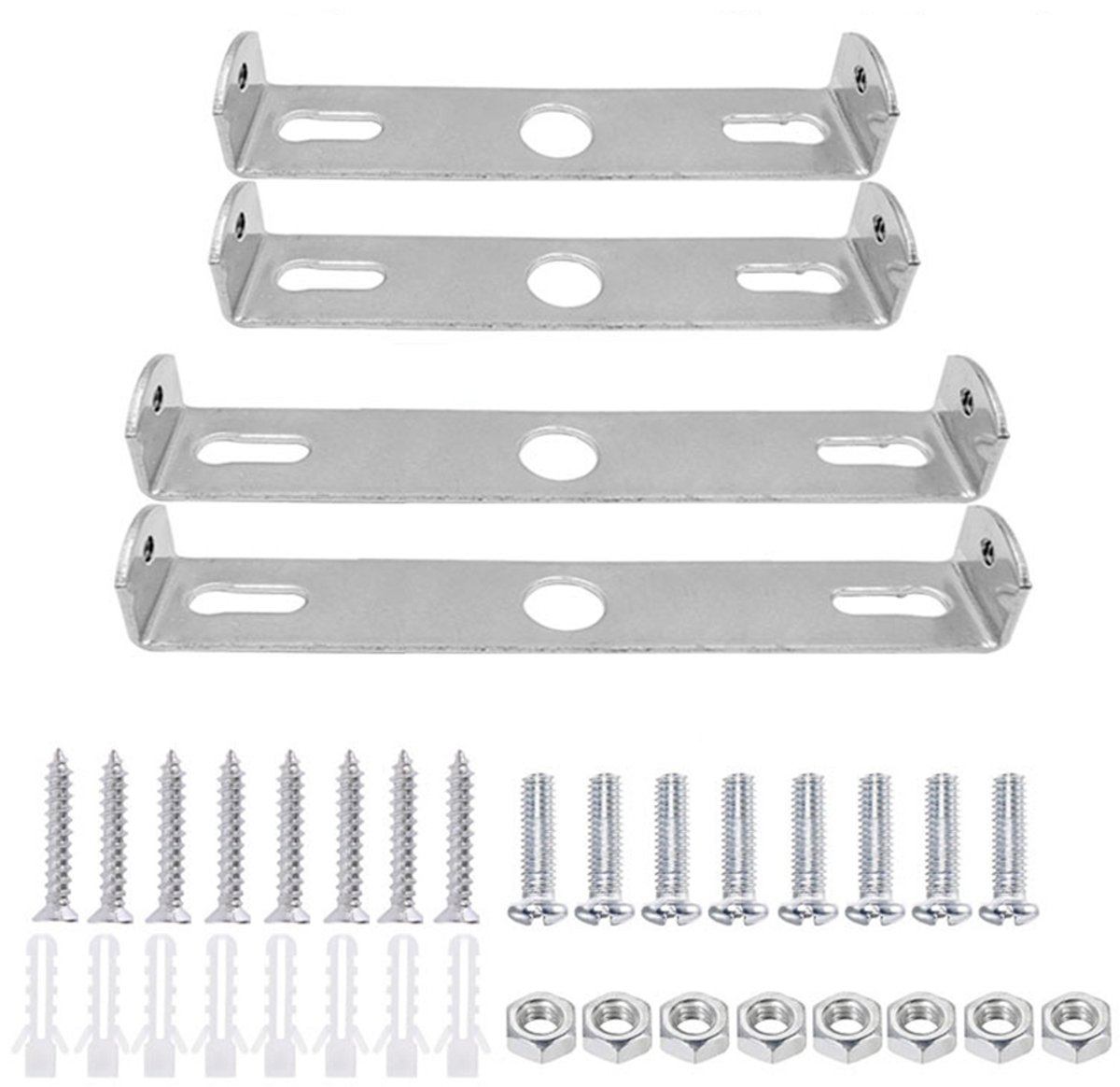 Deckenplatten – 2 X 90 Mm – 2 X 100 Mm – Mit 4 Beuteln Schrauben – Lampenfassung – Befestigungswinkel Für Deckenleuchten – Montagehalterung – Ersatzteile – Geeignet Für Pendelleuchten, Wandleuchten, K