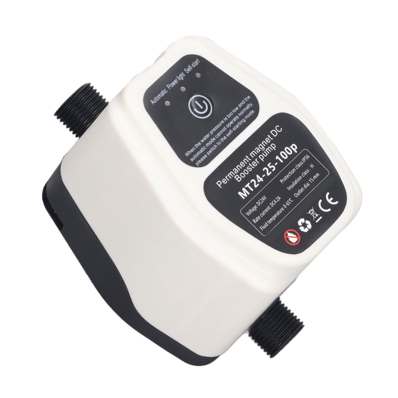 100w 24v 25l Druckerhöhungspumpe, Vollautomatisch, Intelligente Erkennung Und Geräuscharm, Kompatibel Mit Eu 100-240v Steckdosen.