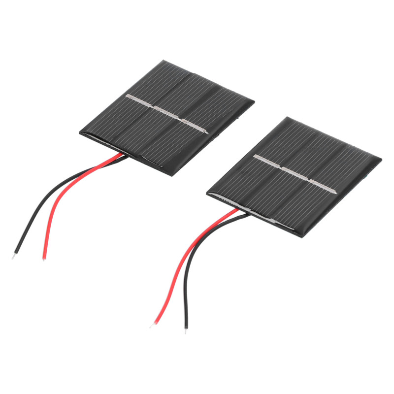 2 Polysilizium-solarmodulmodule, Selbstklebende Mikrosolarzellen, 43 X 55 Mm, 0,4 W, 1,5 V