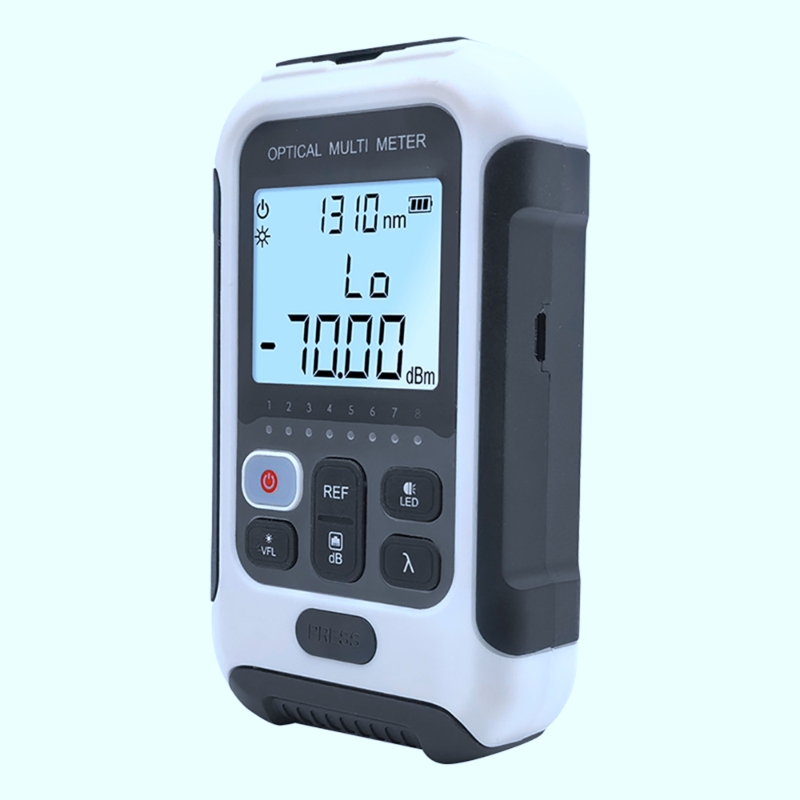 Multifunktionales Weißes Glasfaser-wattmeter, Glasfaser-tester Für Die Kommunikationstechnik