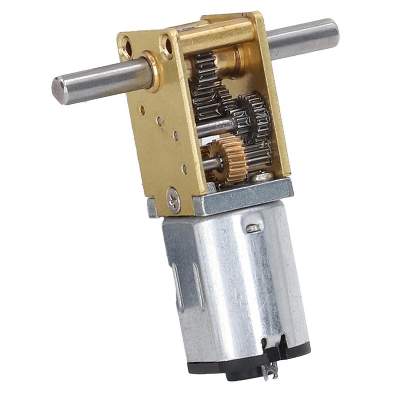 Dc12v-getriebemotor Mit Festem Sitz, 136 U/min, 1218-n20, Drehmomentstarker Doppelwellen-schneckengetriebemotor Für Smart Cars