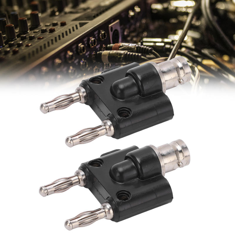 J.20022 Adapter: 4 Mm Bnc-bananenstecker (weiblich) Auf Zweireihigen Bananenstecker.