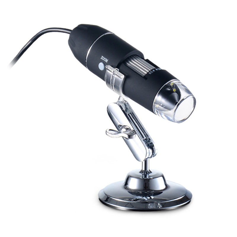 Tragbares Usb-digitalmikroskop Mit 1000-facher Vergrößerung, Kamera, 8 Leds Und Metallstativ. Kompatibel Mit Windows Xp/vista/7/8/10.