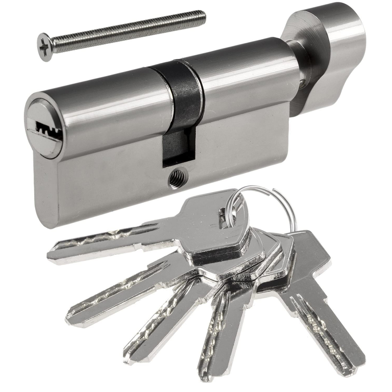 【sx004】 Diebstahlsicherer Türschließzylinder, Europäischer Standard, Mit Kürbisloch, 70 Mm/80 Mm/90 Mm, Öffnung Per Knopfdruck/schlüsselöffnung Per Doppelschlüssel