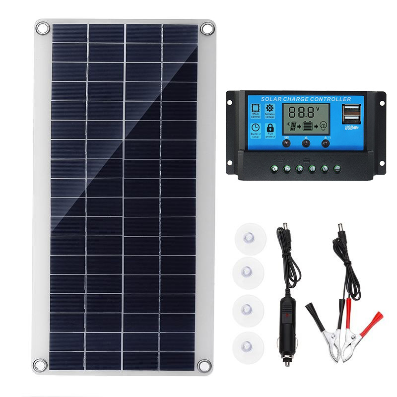 300-w-solarset – Flexibles Solarpanel, Monokristallines Photovoltaikmodul + 20-a-laderegler Für Boot, Auto, Wohnmobil, Gartenhaus, Batterieladung