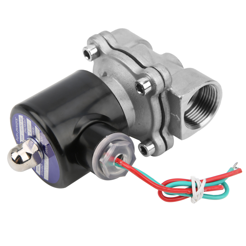 3/4"-magnetventil Aus Edelstahl 304, Stromlos Geschlossen, Direktwirkend, Für Luft, Wasser Und Öl, 220 V Wechselstrom