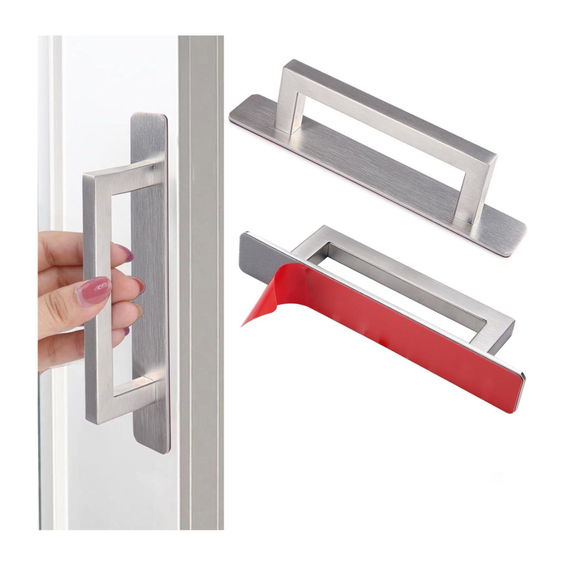 2 Stück Ohne Quadratische Stanze, Manija De La Puerta De Acero, Edelstahl, Manija De La Puerta De Cristal, Puertas Und Ventanas, Puerta Del Balcony, Puerta Corredera, Puerta Del Armario Cajon Usw.