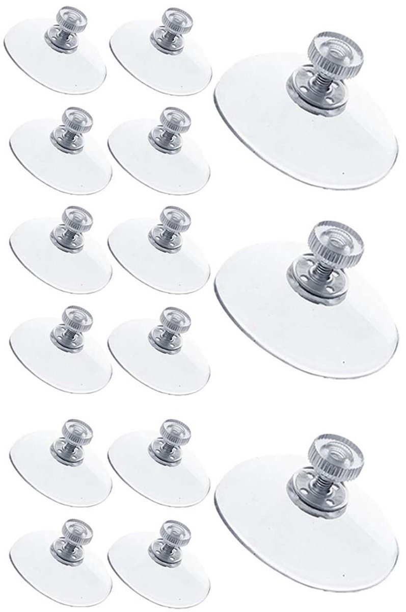 Saugnapf Mit Gewinde – Transparenter Saugnapf (50 Mm Durchmesser) – 15er-packung