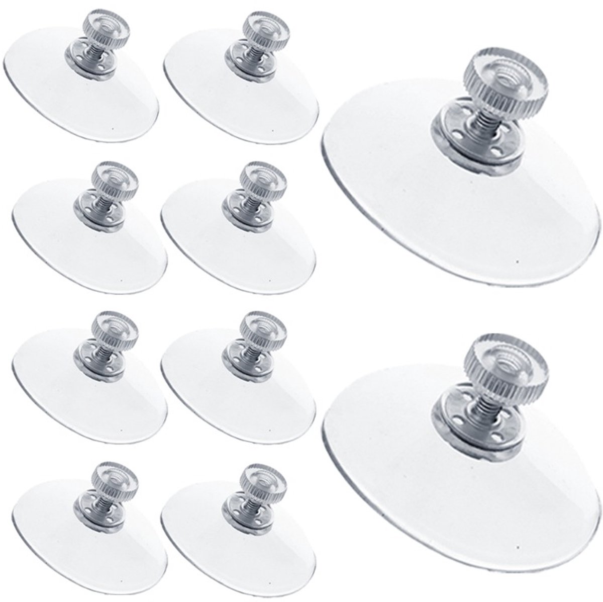 Gewindesaugnapf – Transparenter Saugnapf 50 Mm – 10er-pack – M4 X 10 Mm