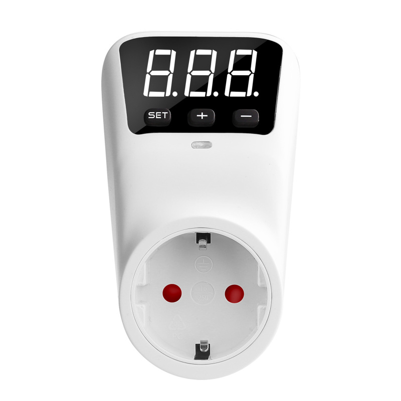 Automatische Überspannungsschutzsteckdose Hlp02, 230 V, 16 A, Mit Lcd-bildschirm Und Überstromschutzrelais.