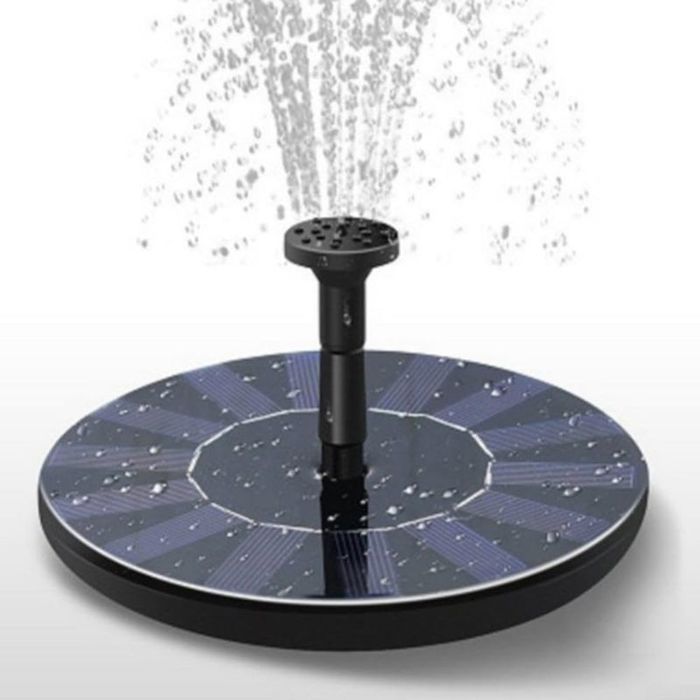 7-w-/1,5-w-solarschwimmpumpe, Geeignet Für Vogeltränken, Aquarien Und Schwimmbecken 130-mm-solarpanel Fördermenge 150 L/h Höhe 50 Cm