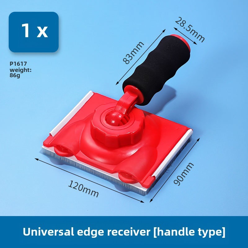 Neuer Tragbarer Universal-kantenschneider Für Latexfarbe, Farbtrennung, Weiblicher Winkel-flockschwammpinsel, Kantenschneider Zur Farbtrennung (grifftyp [1 Stück])