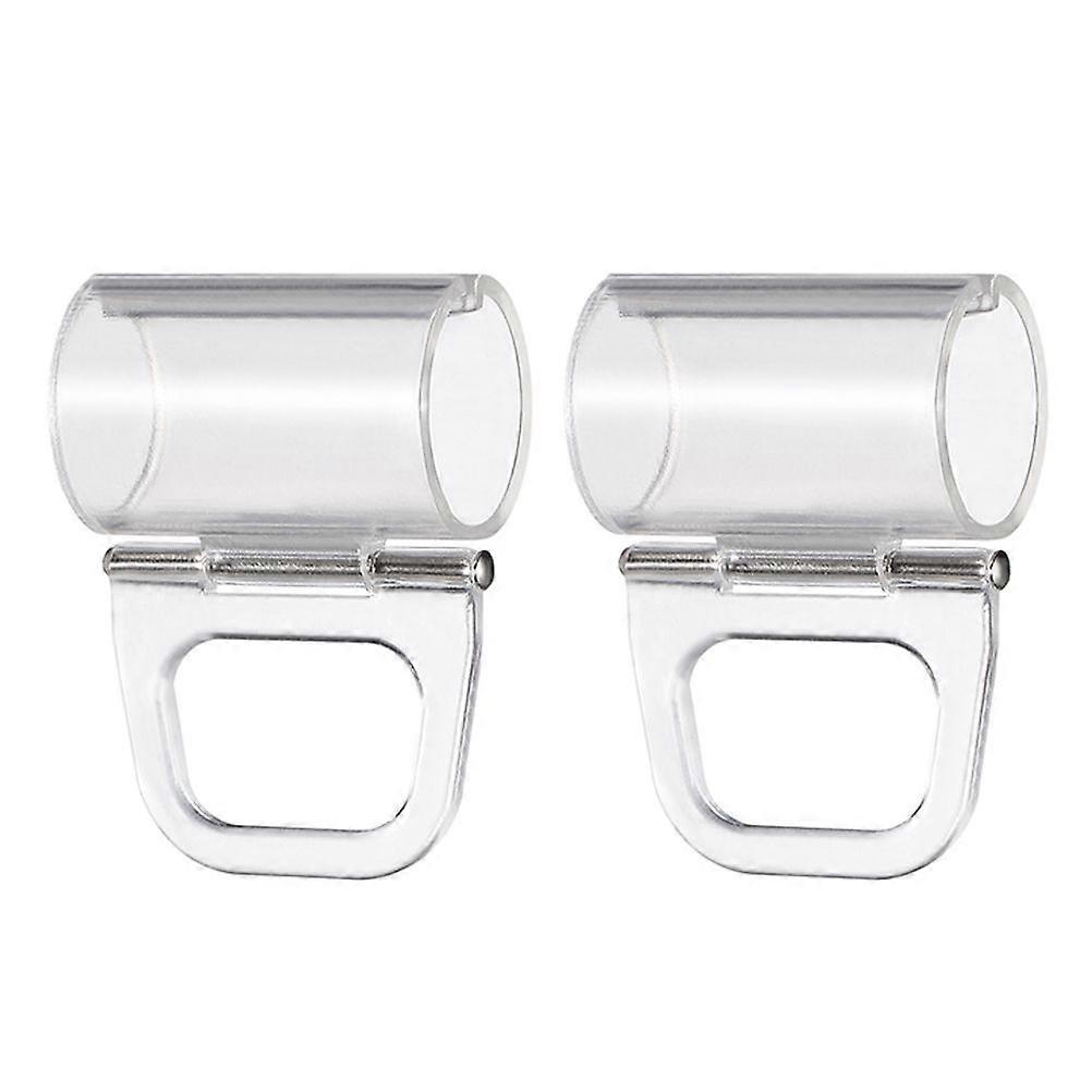 2 Stück Rollo-zugclips, Transparente Kunststoff-hebeklammern, Kabellose Rollo-zuggriffe, Transparente Rollogriffe, Fensterrollo-zubehör