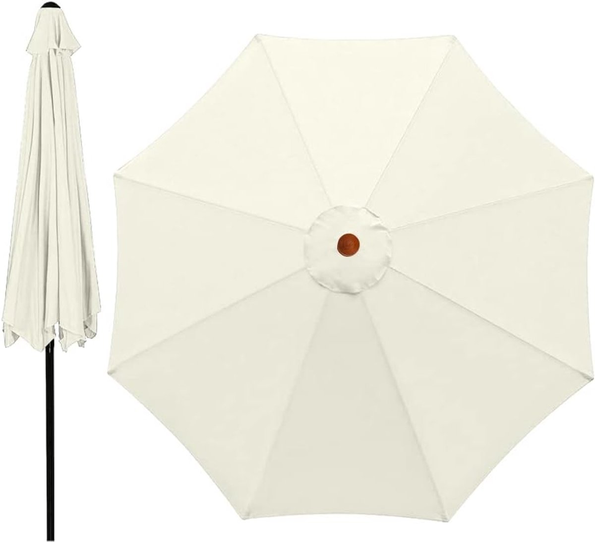Ersatzdach Für Sonnenschirm – 300 Cm – 8 Streben – Wasserdicht – Uv-schutz – Geeignet Für Garten-, Tisch- Und Marktschirme – Beige