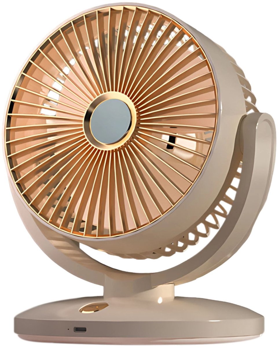 Elektrischer Tischventilator – Luftzirkulationsventilator, 5 Windgeschwindigkeiten, Kompakt Und Tragbar, Geeignet Für Büro/studentenzimmer, Leise Und Energieeffizient (20 Cm).